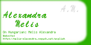 alexandra melis business card